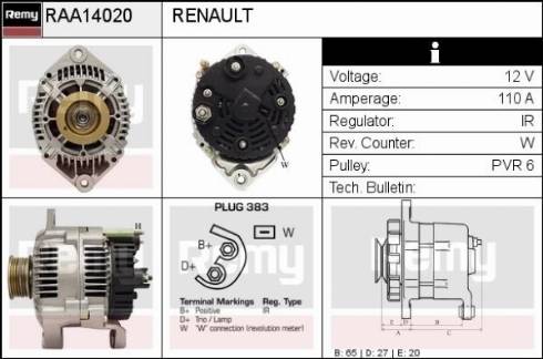 Remy RAA14020 - Генератор unicars.by