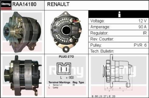 Remy RAA14180 - Генератор unicars.by