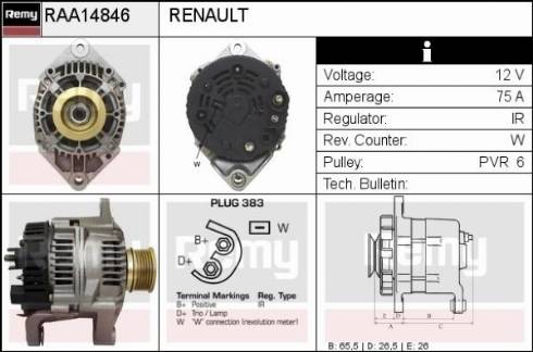 Remy RAA14846 - Генератор unicars.by