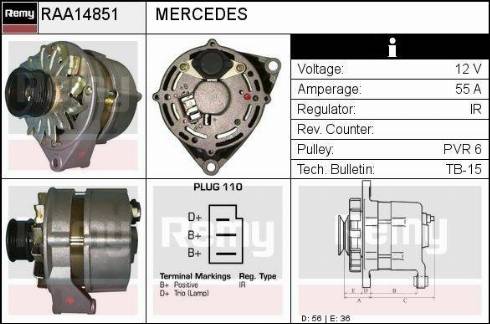 Remy RAA14851 - Генератор unicars.by