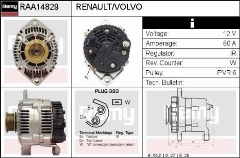 Remy RAA14829 - Генератор unicars.by