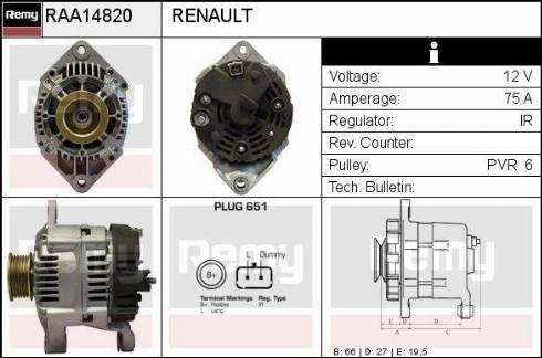 Remy RAA14820 - Генератор unicars.by