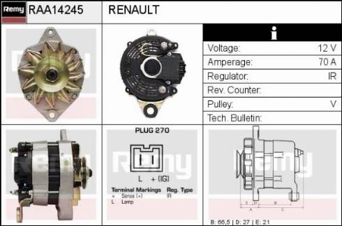 Remy RAA14245 - Генератор unicars.by