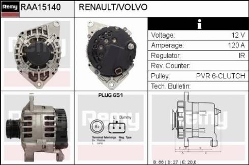 Remy RAA15140 - Генератор unicars.by