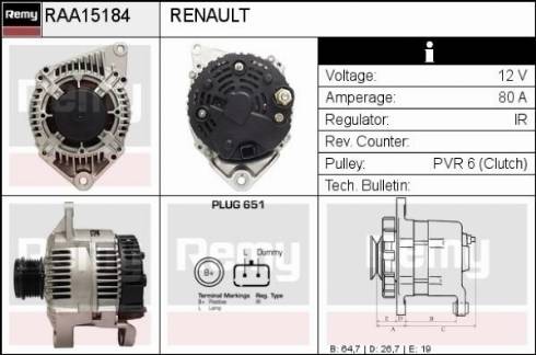 Remy RAA15184 - Генератор unicars.by