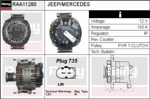 Remy RAA11280 - Генератор unicars.by