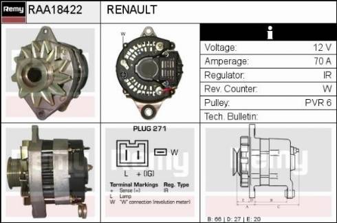 Remy RAA18422 - Генератор unicars.by