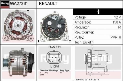 Remy RAA27361 - Генератор unicars.by