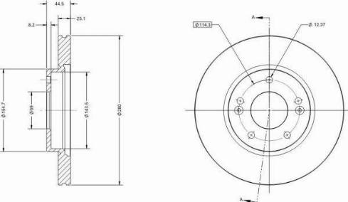 Remy RAD1459C - Тормозной диск unicars.by