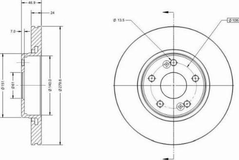 Remy RAD1457C - Тормозной диск unicars.by