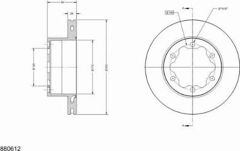 Remy RAD1431C - Тормозной диск unicars.by