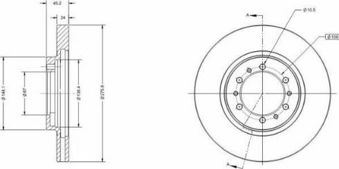 Remy RAD1424C - Тормозной диск unicars.by