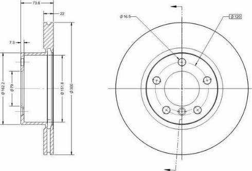 Remy RAD1473C - Тормозной диск unicars.by