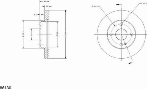 Remy RAD1551C - Тормозной диск unicars.by