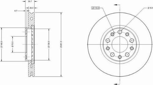 Remy RAD1585C - Тормозной диск unicars.by