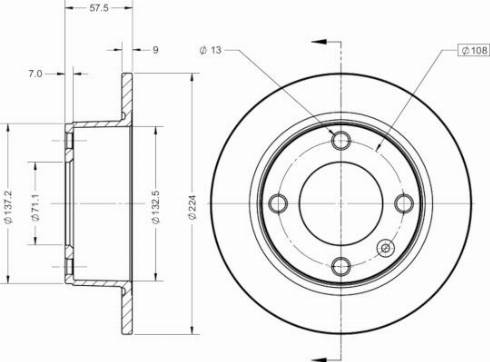 Remy RAD1536C - Тормозной диск unicars.by