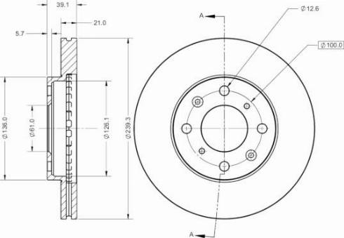 Remy RAD1522C - Тормозной диск unicars.by