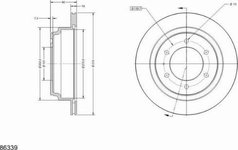 Remy RAD1638C - Тормозной диск unicars.by