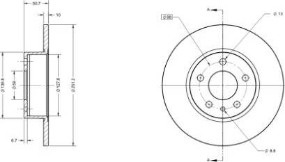 Remy RAD1045C - Тормозной диск unicars.by