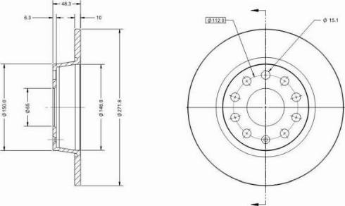 Remy RAD1003C - Тормозной диск unicars.by