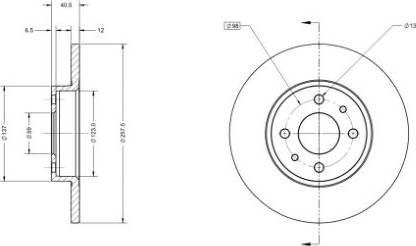 Remy RAD1017C - Тормозной диск unicars.by