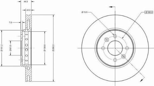 Remy RAD1028C - Тормозной диск unicars.by