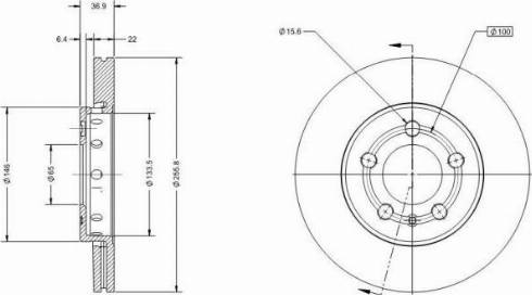 Remy RAD1022C - Тормозной диск unicars.by