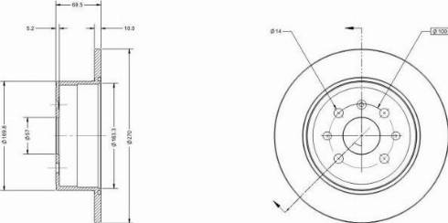 Remy RAD1198C - Тормозной диск unicars.by