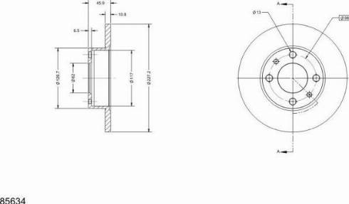 Remy RAD1114C - Тормозной диск unicars.by