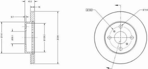 Remy RAD1124C - Тормозной диск unicars.by