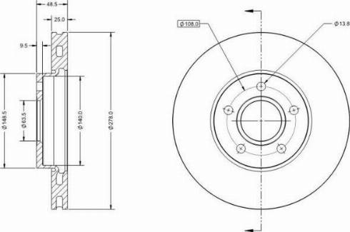 Remy RAD1126C - Тормозной диск unicars.by