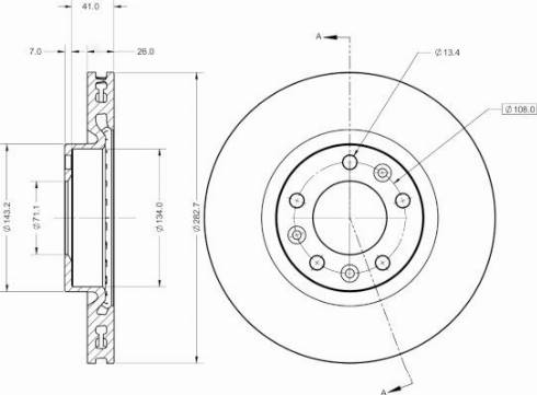 Remy RAD1350C - Тормозной диск unicars.by