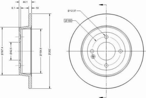 Remy RAD1309C - Тормозной диск unicars.by