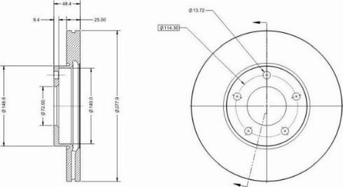 Remy RAD1314C - Тормозной диск unicars.by