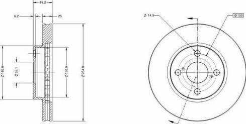 Remy RAD1382C - Тормозной диск unicars.by