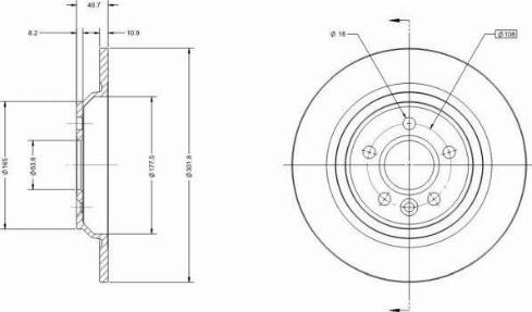 Remy RAD1374C - Тормозной диск unicars.by