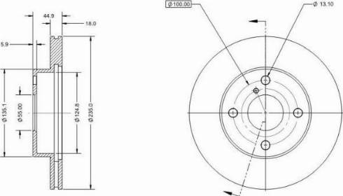 Remy RAD1707C - Тормозной диск unicars.by