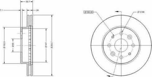 Remy RAD2197C - Тормозной диск unicars.by