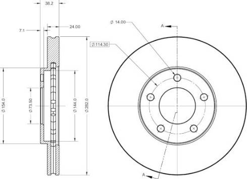 Remy RAD2141C - Тормозной диск unicars.by