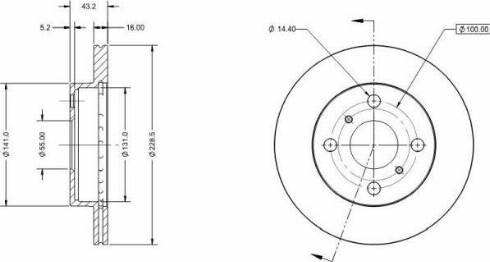 Remy RAD2205C - Тормозной диск unicars.by