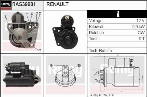 Remy RAS39881 - Стартер unicars.by