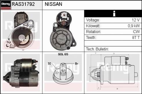 Remy RAS31792 - Стартер unicars.by