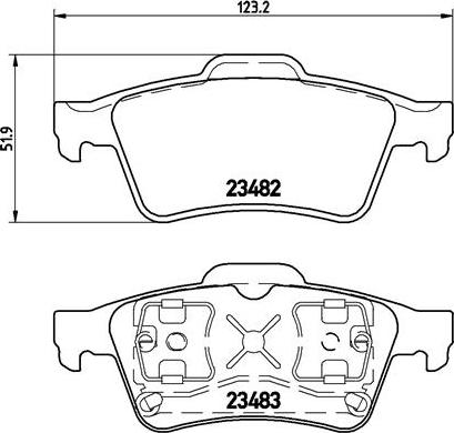 RENAULT 7701207996 - Тормозные колодки, дисковые, комплект unicars.by