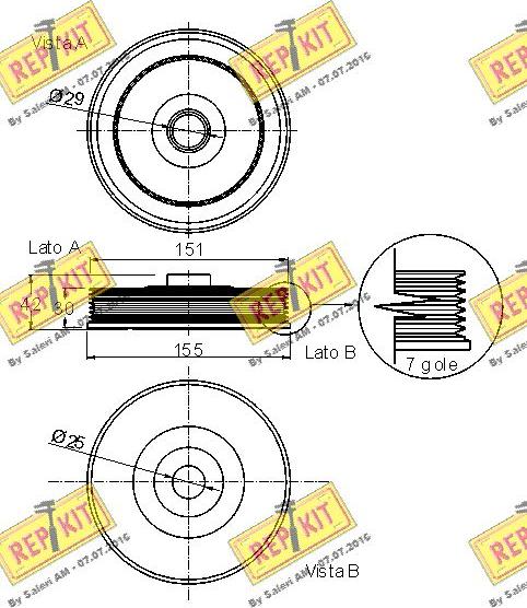 REPKIT RKT9147 - Шкив коленчатого вала unicars.by