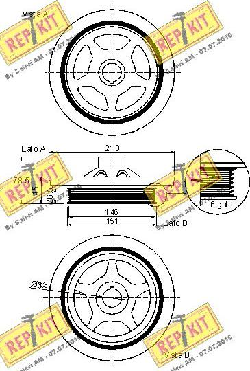 REPKIT RKT9137 - Шкив коленчатого вала unicars.by