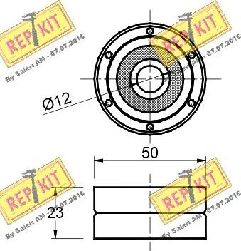 REPKIT RKT1536 - Направляющий ролик, зубчатый ремень ГРМ unicars.by