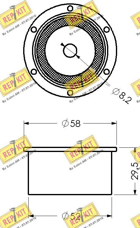 REPKIT RKT1112 - Направляющий ролик, зубчатый ремень ГРМ unicars.by