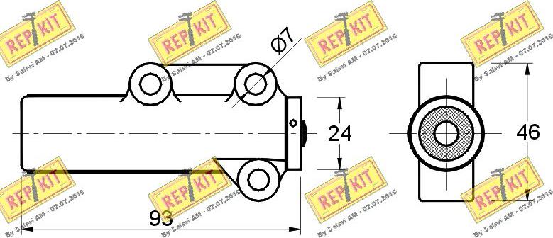 REPKIT RKT2121 - Успокоитель, зубчатый ремень unicars.by