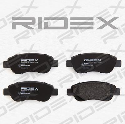 RIDEX 402B0085 - Тормозные колодки, дисковые, комплект unicars.by