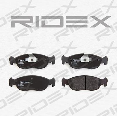 RIDEX 402B0214 - Тормозные колодки, дисковые, комплект unicars.by